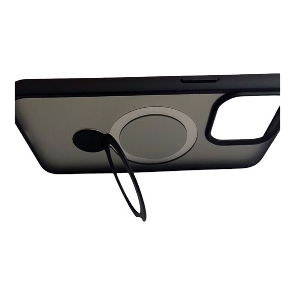 OMOTON‎ for iPhone 15 Pro Case with 360° Rotatable Magnetic Ring Stand - Picture 6 of 7